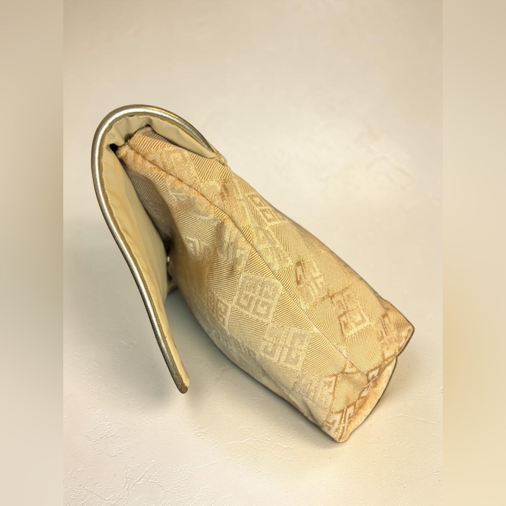 Givenchy Parfums 4G Monogram Clutch/Pouch/Beige & Gold Vintage - Picture 3 of 9